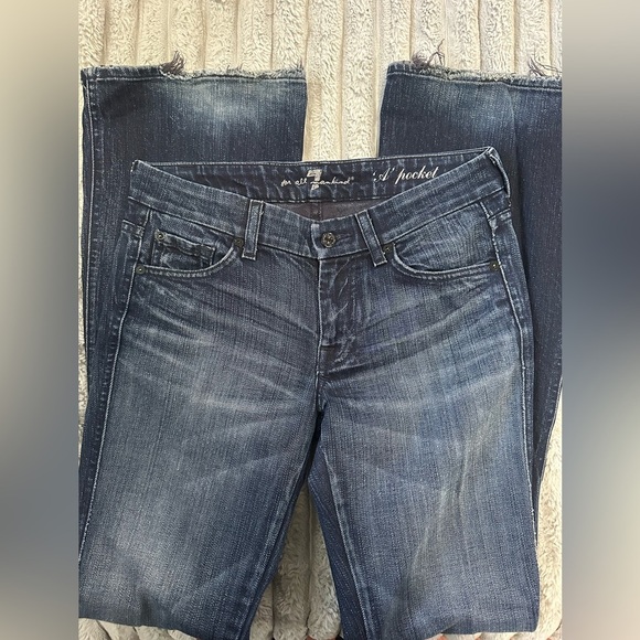 7 for all mankind flare jeans size 27” - Picture 2 of 4